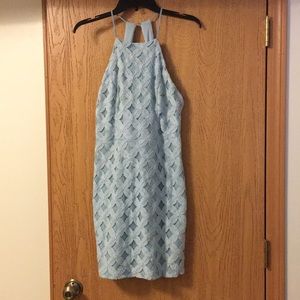 Dusty blue BEAUTIFUL open back dress